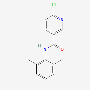 molecular formula C14H13ClN2O B8752839 6-chloro-N-(2,6-dimethylphenyl)-3-pyridinecarboxamide 