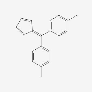molecular formula C20H18 B8752840 1,1'-(Cyclopenta-2,4-dien-1-ylidenemethanediyl)bis(4-methylbenzene) 