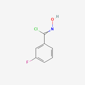 molecular formula C7H5ClFNO B8752851 3-fluoro-N-hydroxybenzenecarboximidoyl chloride 