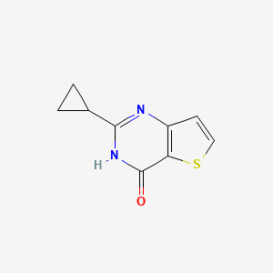 molecular formula C9H8N2OS B8752857 2-Cyclopropylthieno[3,2-d]pyrimidin-4(3H)-one 