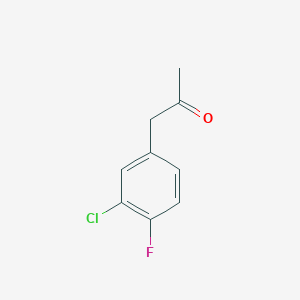 molecular formula C9H8ClFO B8752863 1-(3-Chloro-4-fluorophenyl)propan-2-one 