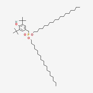 molecular formula C51H97O4P B8752896 Phosphonic acid, [[3,5-bis(1,1-dimethylethyl)-4-hydroxyphenyl]methyl]-, dioctadecyl ester CAS No. 3135-18-0