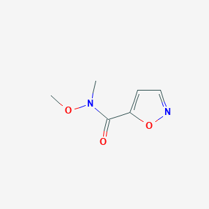 molecular formula C6H8N2O3 B8752899 N-methoxy-N-methylisoxazole-5-carboxamide 