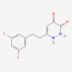 6-[2-(3,5-Difluorophenyl)ethyl]-4-hydroxypyridazin-3(2H)-one