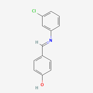 4-[N-(3-chlorophenyl)formimidoyl]phenol