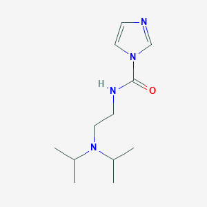 molecular formula C12H22N4O B8752944 N-{2-[bis(propan-2-yl)amino]ethyl}-1H-imidazole-1-carboxamide 