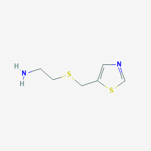 2-((Thiazol-5-ylmethyl)thio)ethanamine