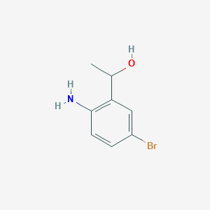 molecular formula C8H10BrNO B8752973 1-(2-Amino-5-bromophenyl)ethan-1-ol 