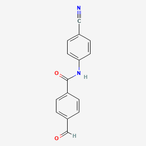B8752979 N-(4-Cyanophenyl)-4-formylbenzamide CAS No. 364082-35-9