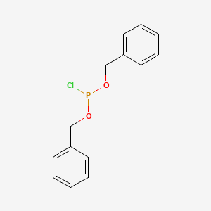 molecular formula C14H14ClO2P B8753064 DIBENZYLPHOSPHOROCHLORIDITE CAS No. 41662-50-4