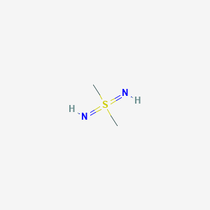 molecular formula C2H8N2S B087531 Sulfur, diimidodimethyl- CAS No. 13904-95-5