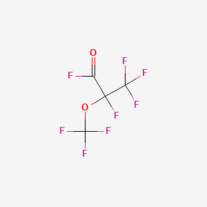 molecular formula C4F8O2 B8753335 2,3,3,3-Tetrafluoro-2-(trifluoromethoxy)propionyl fluoride CAS No. 2927-83-5