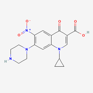1-Cyclopropyl-1,4-dihydro-6-nitro-4-oxo-7-(1-piperazinyl)-3-quinolinecarboxylic acid