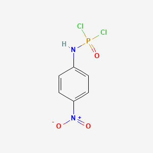 molecular formula C6H5Cl2N2O3P B8753399 (4-Nitrophenyl)phosphoramidic dichloride CAS No. 51250-39-6