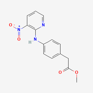 [4-(3-Nitro-pyridin-2-ylamino)-phenyl]-acetic acid methyl ester