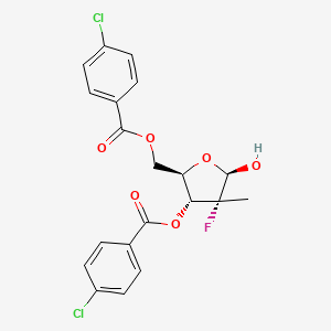 (2R)-2-Deoxy-2-fluoro-2-methyl-D-erythro-pentonic acid-gamma-lactone 3,5-bis(4-chlorobenzoate)