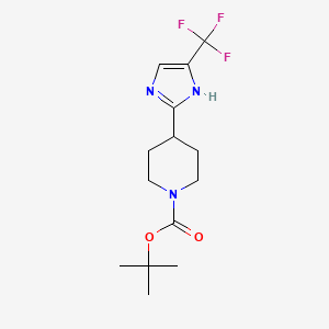 tert-butyl 4-(4-(trifluoromethyl)-1H-imidazol-2-yl)piperidine-1-carboxylate