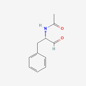 molecular formula C11H13NO2 B8753454 N-Acetylphenylalanine aldehyde CAS No. 35593-55-6