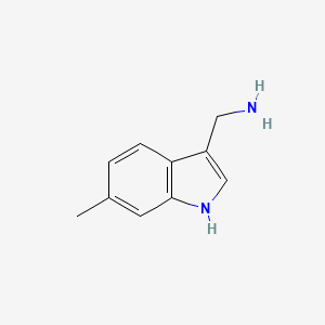 molecular formula C10H12N2 B8753520 (6-methyl-1H-indol-3-yl)methanamine 