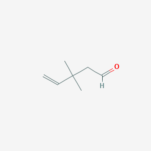 molecular formula C7H12O B8753690 3,3-Dimethylpent-4-enal CAS No. 919-93-7