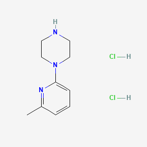 molecular formula C10H17Cl2N3 B8753753 Piperazine, 1-(6-methyl-2-pyridinyl)-, dihydrochloride CAS No. 120144-91-4