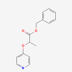 molecular formula C15H15NO3 B8753754 Benzyl 2-[(pyridin-4-yl)oxy]propanoate CAS No. 605680-48-6