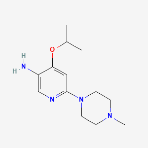 6-(4-Methylpiperazin-1-yl)-4-(propan-2-yloxy)pyridin-3-amine