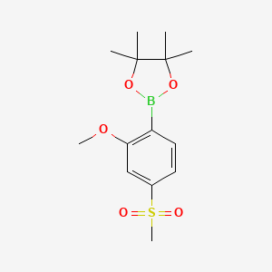 2-(2-Methoxy-4-(methylsulfonyl)phenyl)-4,4,5,5-tetramethyl-1,3,2-dioxaborolane