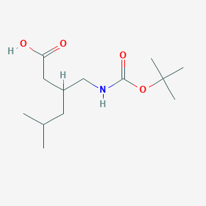 3-(((tert-Butoxycarbonyl)amino)methyl)-5-methylhexanoic acid