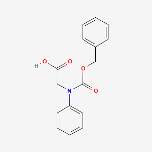 molecular formula C16H15NO4 B8753889 N-(Benzyloxycarbonyl)-N-phenylglycine 