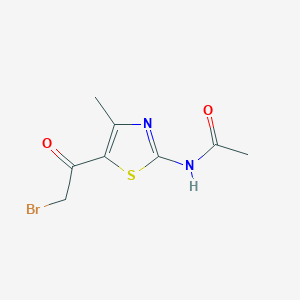 N-[5-(bromoacetyl)-4-methyl-1,3-thiazol-2-yl]acetamide