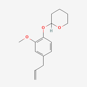 molecular formula C15H20O3 B8753944 Eugenol tetrahydropyran CAS No. 72066-75-2