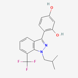 4-[1-(2-Methylpropyl)-7-(Trifluoromethyl)-1h-Indazol-3-Yl]benzene-1,3-Diol