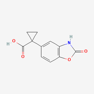 1-(2-Oxo-2,3-dihydrobenzo[d]oxazol-5-yl)cyclopropanecarboxylic acid