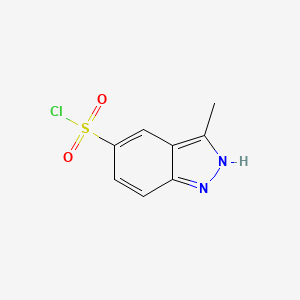 molecular formula C8H7ClN2O2S B8754085 3-methyl-1H-indazole-5-sulfonyl chloride 