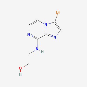 2-[(3-Bromoimidazo[1,2-a]pyrazin-8-yl)amino]ethan-1-ol