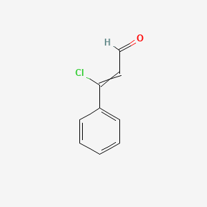 molecular formula C9H7ClO B8754157 beta-Chlorocinnamaldehyde 