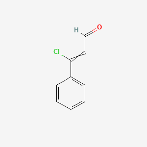 molecular formula C9H7ClO B8754157 3-Chloro-3-phenyl-2-propenal 