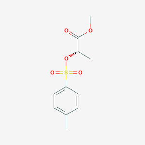 molecular formula C11H14O5S B8754181 Propanoic acid, 2-[[(4-methylphenyl)sulfonyl]oxy]-, methyl ester, (S)- CAS No. 71283-66-4