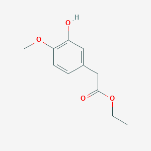 molecular formula C11H14O4 B8754198 Ethyl 2-(3-hydroxy-4-methoxyphenyl)acetate CAS No. 20044-87-5