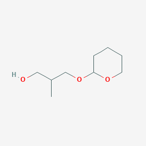 molecular formula C9H18O3 B8754217 2-Methyl-3-(oxan-2-yloxy)propan-1-ol 
