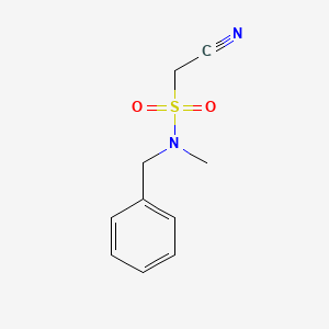 molecular formula C10H12N2O2S B8754275 n-benzyl-1-cyano-n-methylmethanesulfonamide CAS No. 220017-86-7