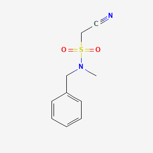 Methanesulfonamide, 1-cyano-N-methyl-N-(phenylmethyl)-