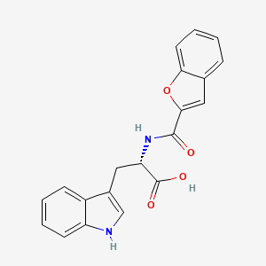 (2S)-2-[(1-benzofuran-2-ylcarbonyl)amino]-3-(1H-indol-3-yl)propanoic acid