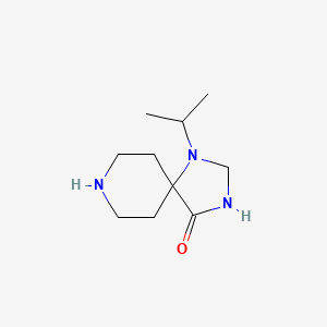 molecular formula C10H19N3O B8754355 1-(Propan-2-yl)-1,3,8-triazaspiro[4.5]decan-4-one CAS No. 1012-36-8