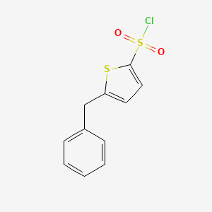 molecular formula C11H9ClO2S2 B8754367 5-Benzylthiophene-2-sulfonyl chloride 