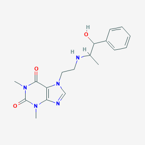 molecular formula C18H23N5O3 B087544 Cafedrine CAS No. 14535-83-2