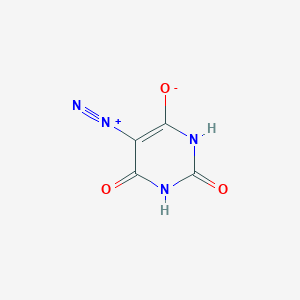 molecular formula C4H2N4O3 B8754446 5-Diazo-2,4,6(1H, 3H, 5H)-pyrimidinetrione CAS No. 31221-06-4