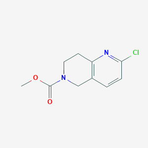 Methyl 2-chloro-7,8-dihydro-1,6-naphthyridine-6(5H)-carboxylate