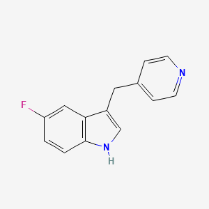 1H-Indole, 5-fluoro-3-(4-pyridinylmethyl)-